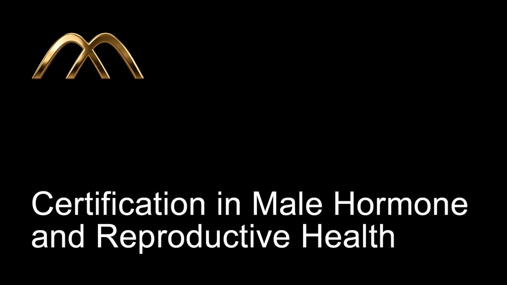 Course card for Certification in Male Hormone and Reproductive Health